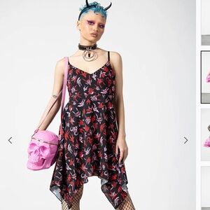 Devil print dress from Killstar size small